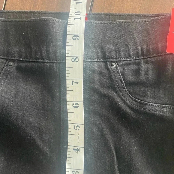 Spanx Women’s XS/TP Vintage Distressed Ankle Skinny Jeans Black Jegging NEW NWT - Picture 5 of 8